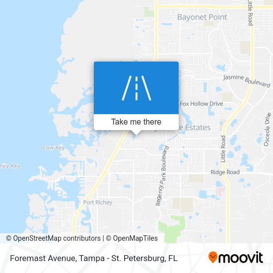 Foremast Avenue map