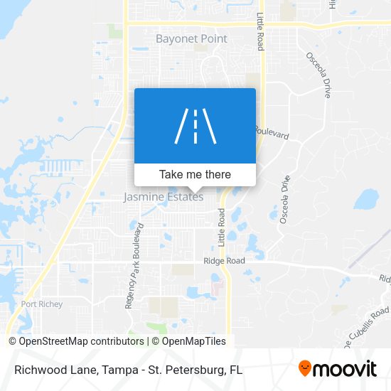 Richwood Lane map