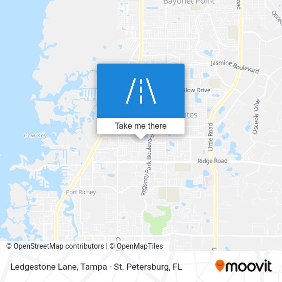 Mapa de Ledgestone Lane