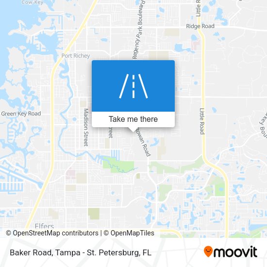 Mapa de Baker Road