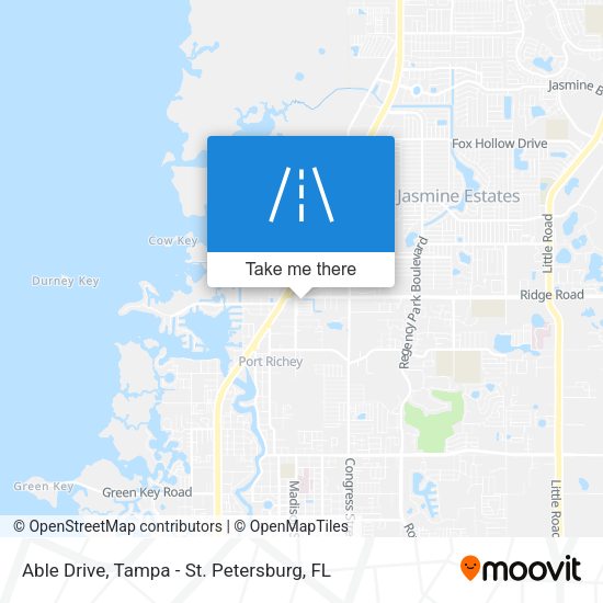 Mapa de Able Drive