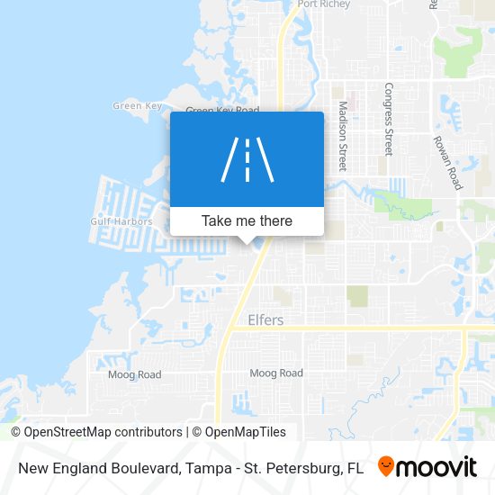 Mapa de New England Boulevard