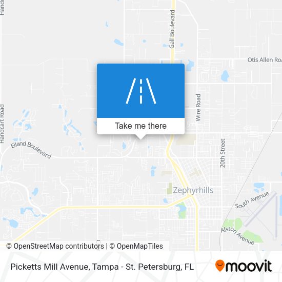 Picketts Mill Avenue map