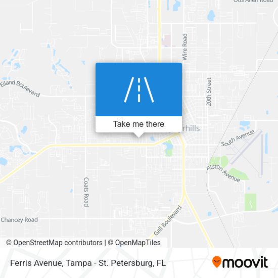Ferris Avenue map