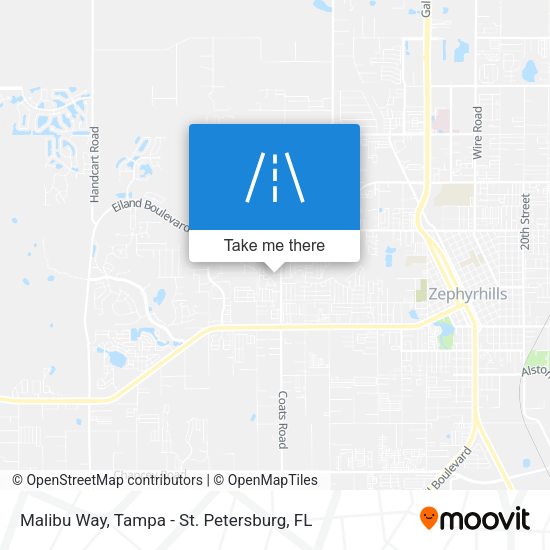 Malibu Way map