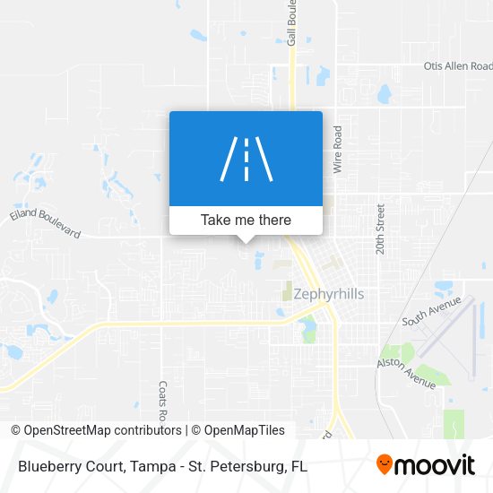 Blueberry Court map