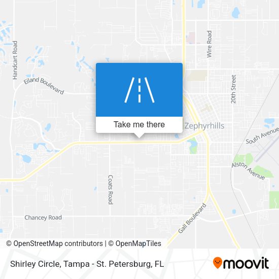 Shirley Circle map