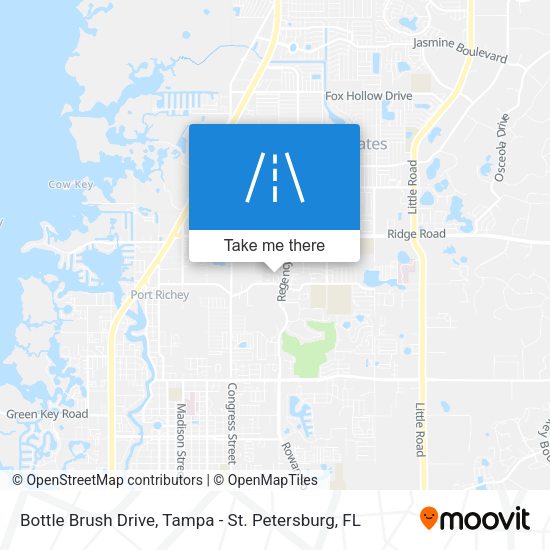 Mapa de Bottle Brush Drive