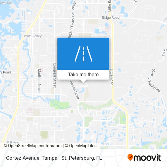 Cortez Avenue map