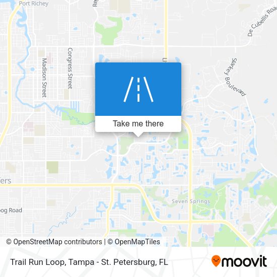 Trail Run Loop map
