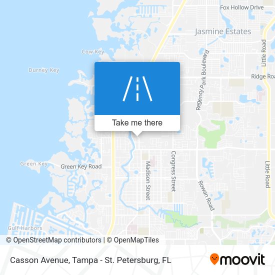 Casson Avenue map