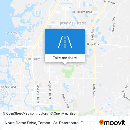Mapa de Notre Dame Drive