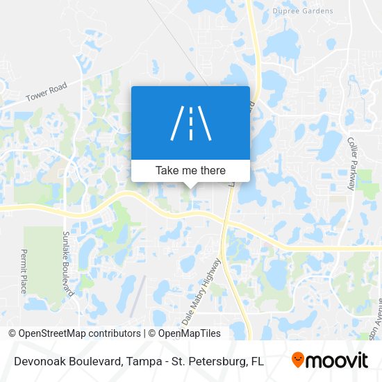 Devonoak Boulevard map