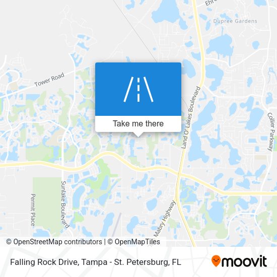Mapa de Falling Rock Drive