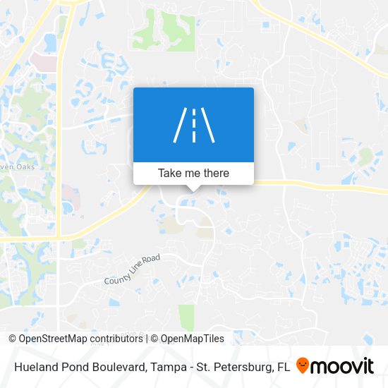 Hueland Pond Boulevard map