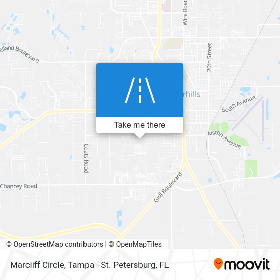 Marcliff Circle map