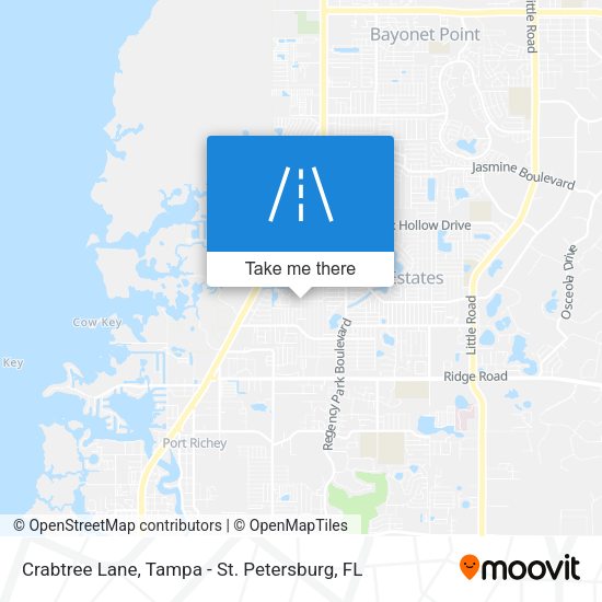Crabtree Lane map
