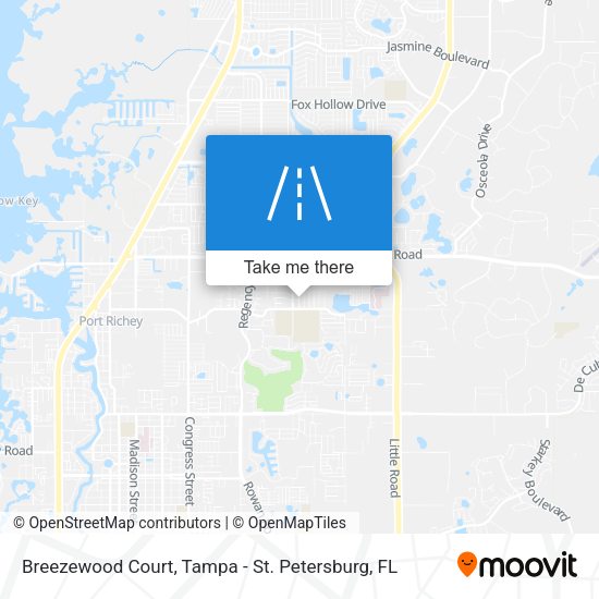 Mapa de Breezewood Court