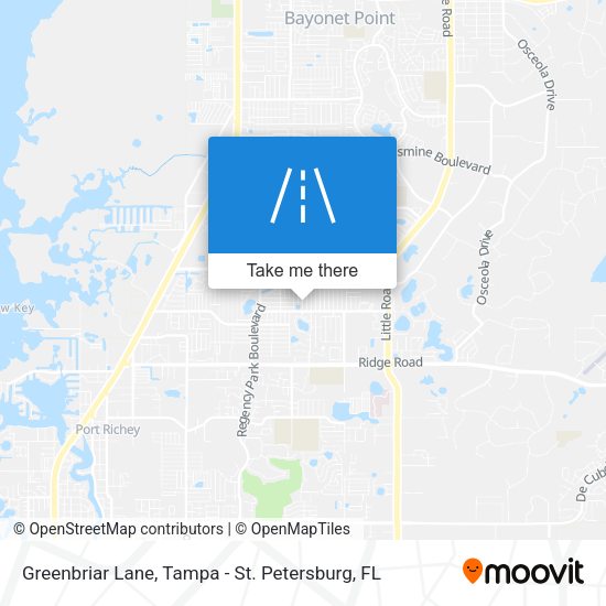Greenbriar Lane map
