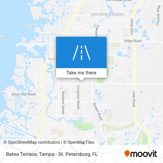 Batea Terrace map