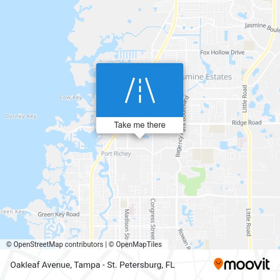 Oakleaf Avenue map