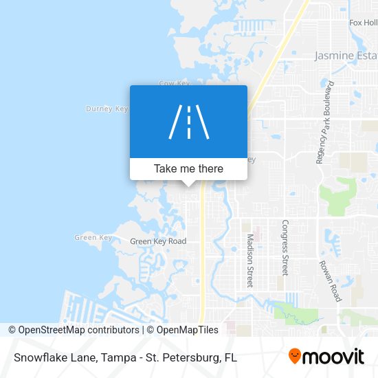 Snowflake Lane map