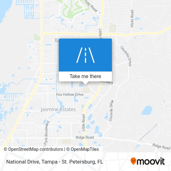 National Drive map