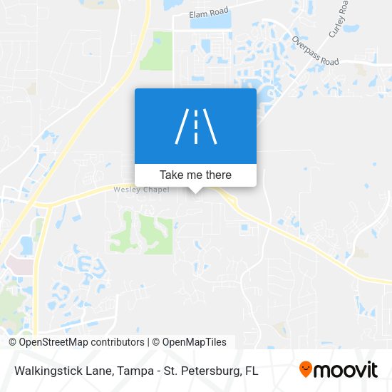 Walkingstick Lane map