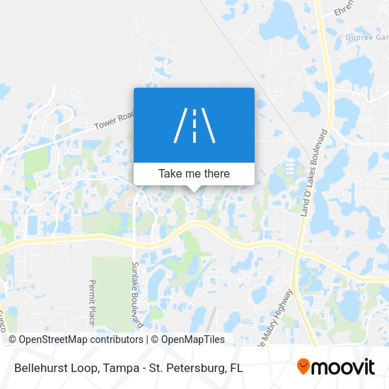 Bellehurst Loop map