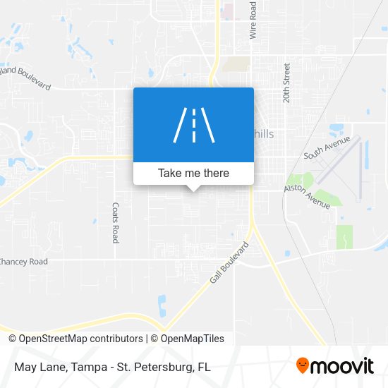 May Lane map