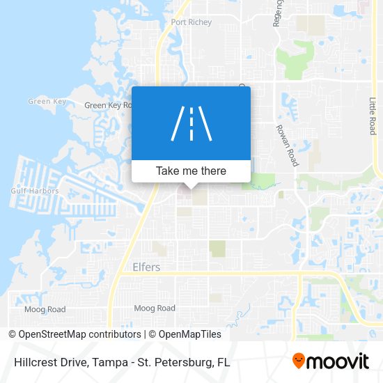 Hillcrest Drive map