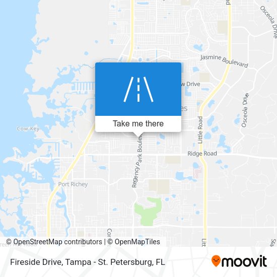 Fireside Drive map