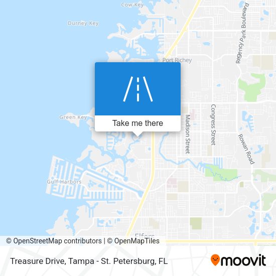 Treasure Drive map