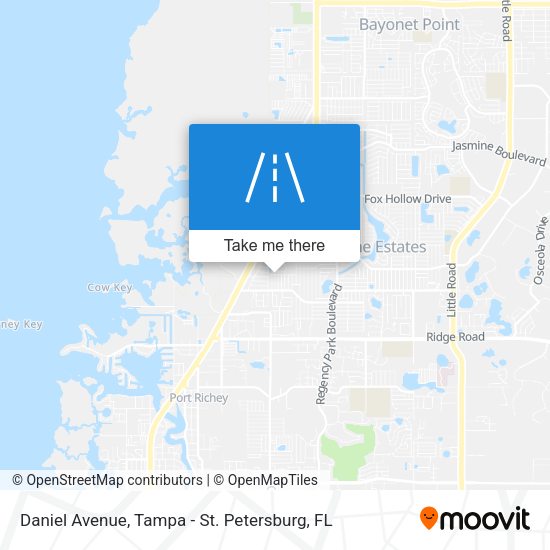 Daniel Avenue map