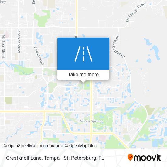 Mapa de Crestknoll Lane