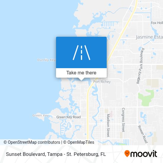 Sunset Boulevard map