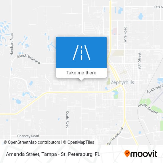 Mapa de Amanda Street