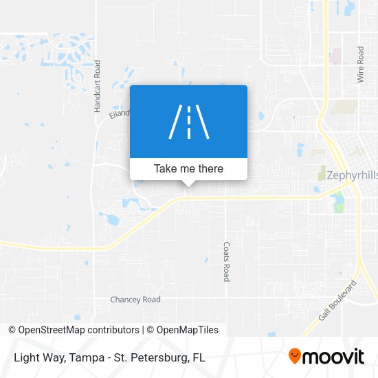Light Way map