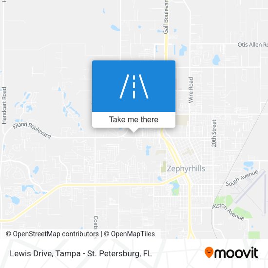 Mapa de Lewis Drive