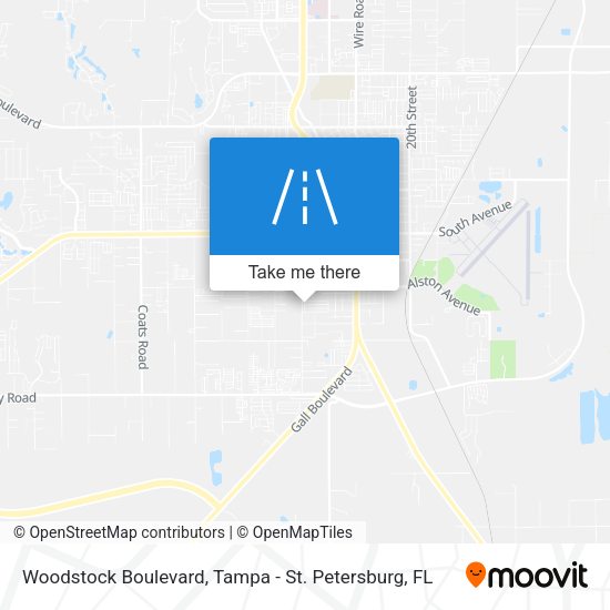Woodstock Boulevard map