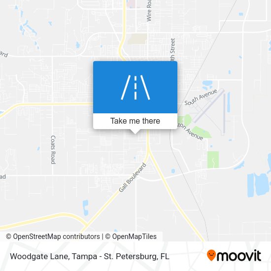 Woodgate Lane map