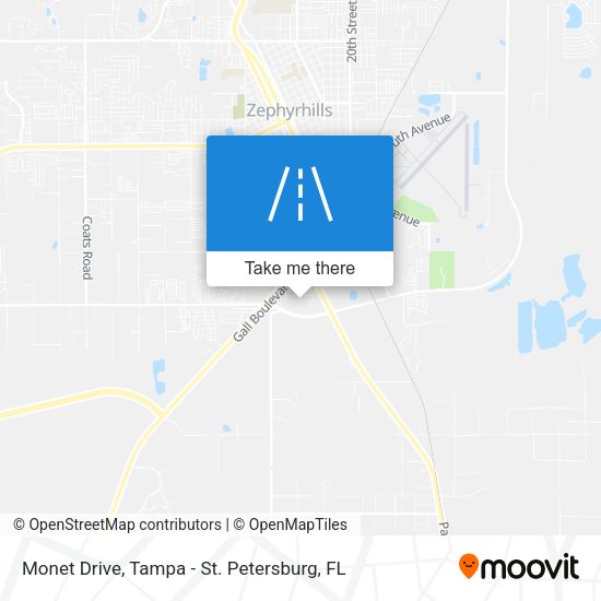 Monet Drive map