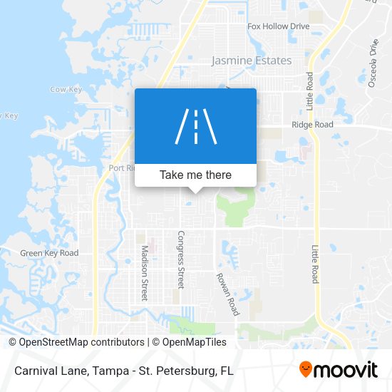 Carnival Lane map