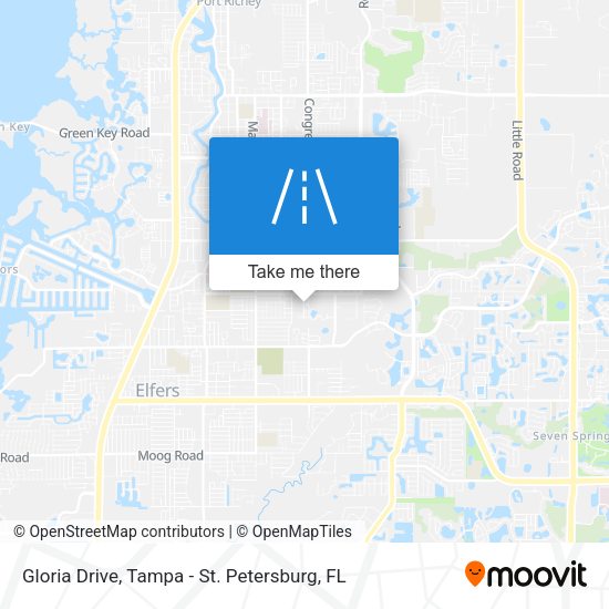 Gloria Drive map