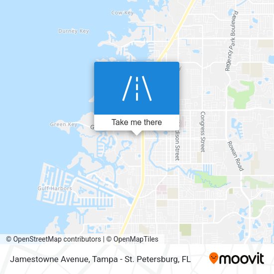 Jamestowne Avenue map