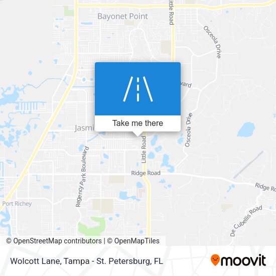 Wolcott Lane map