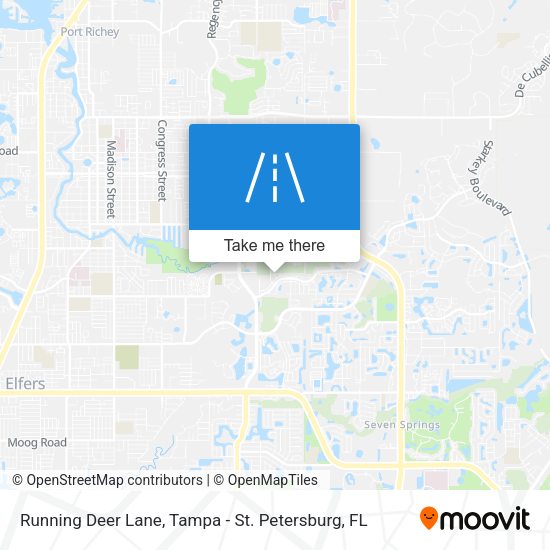 Running Deer Lane map