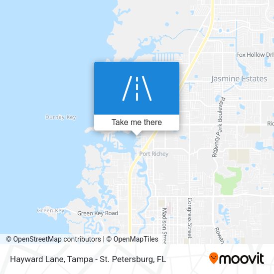 Hayward Lane map