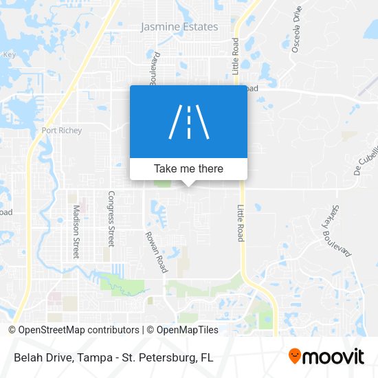 Belah Drive map