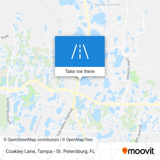 Coakley Lane map